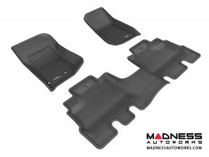 Jeep Wrangler Unlimited Floor Mats (Set of 3) - Black by 3D MAXpider Jeep Wrangler Unlimited Floor Mats (Set of 3) - Black by 3D MAXpider